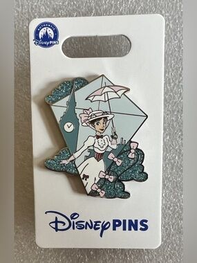 Glitter Mary Poppins Kite Disney Pin